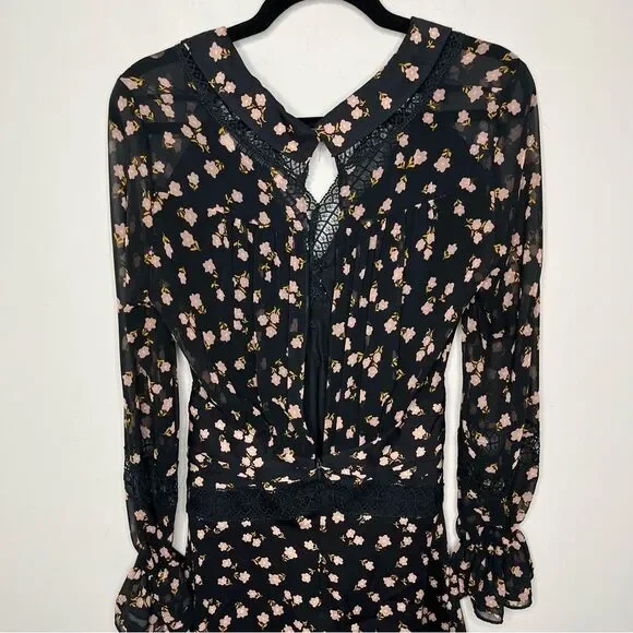 Self-Portrait Twist Front Ditsy Dress 6 - Picture 4 of 8